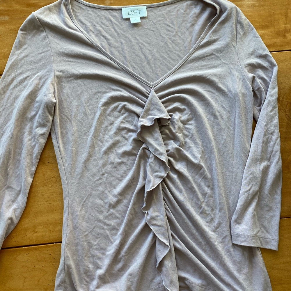 LOFT ruffle top
